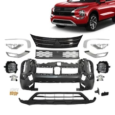 For 22-23 Mitsubishi Outlander Bumper Cover Kit W/Grille/Fog Light/Headlight