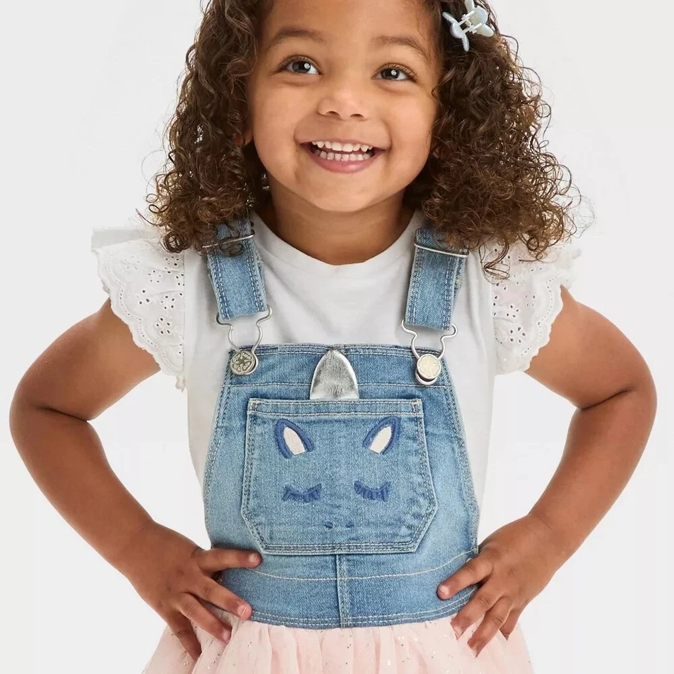 OshKosh B'gosh Toddler Girls Skirt Dress Unicorn Skirtall - Size 5T - Image 3 of 4