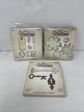 Lot 3 Tim Holtz Alterations Sizzix Bigz Cutting Die Hardware Findings Rare