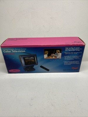 Boxed New Vintage Whistler 4in TFT-LCD COLOR TV 12 Volt Portable CO405DC