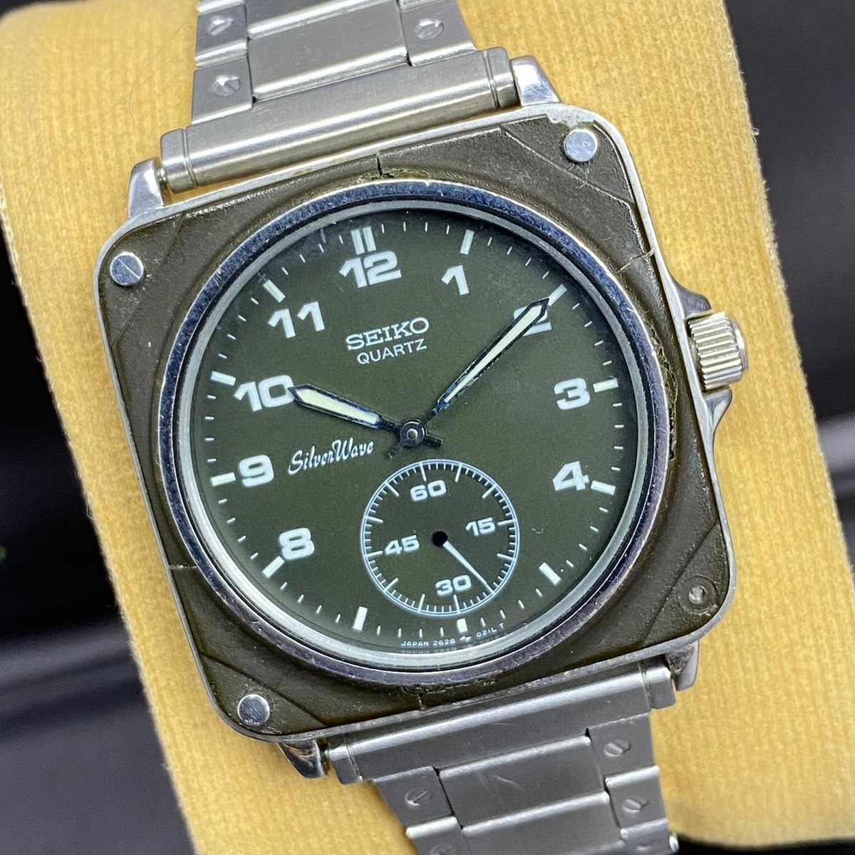 Rare Seiko Silverwave The First Cockpit 2628-004A Black Dial