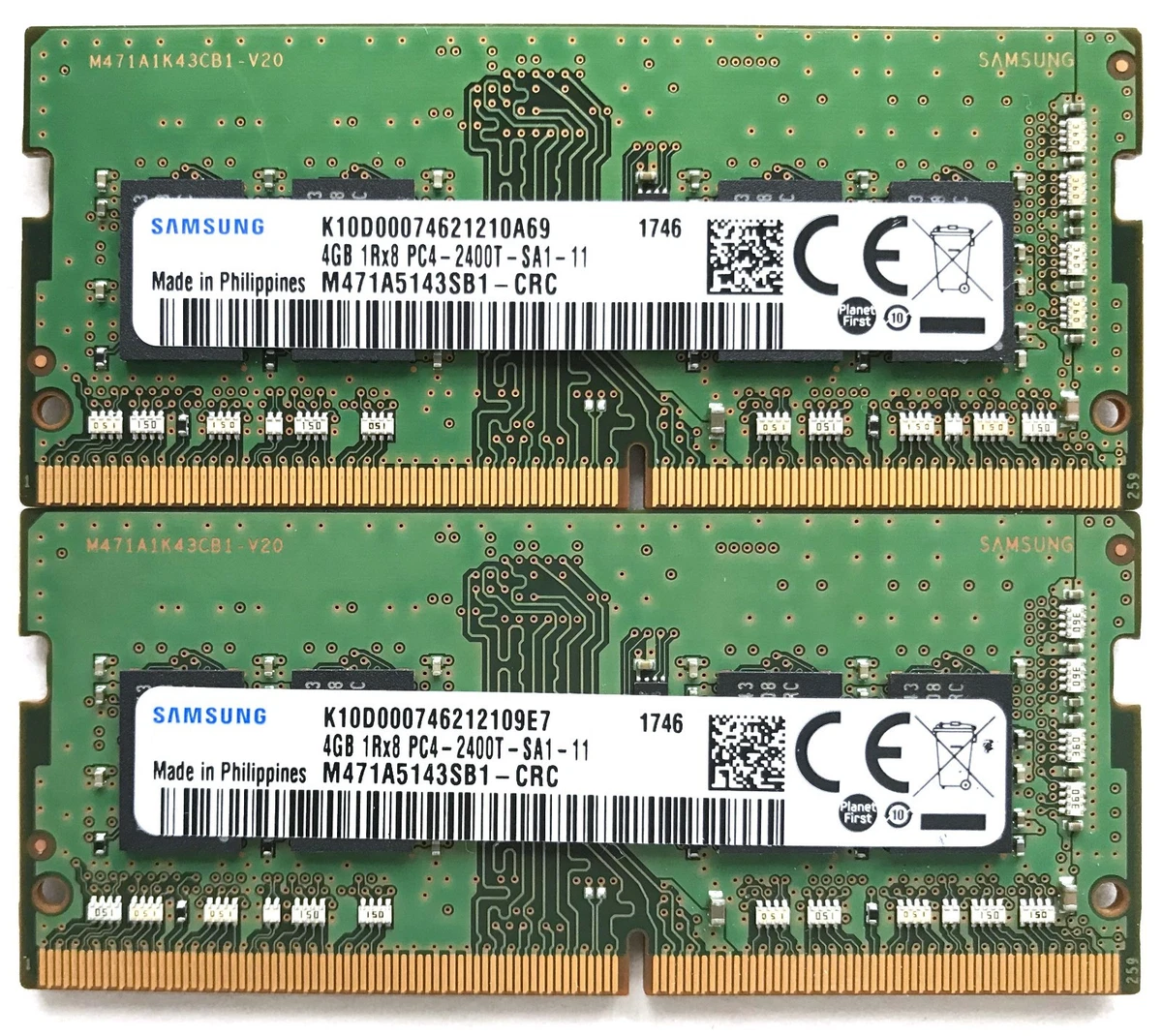 Las mejores ofertas en Samsung DDR4 SDRAM 4 GB de capacidad por