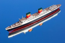 SS UNITED STATES LINE MINIC WATERLINE MODEL SHIP A/F