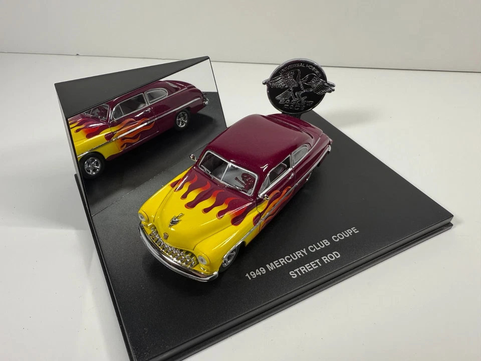 1/43 1949 Mercury Club Coupe Street Rod Hot Rod Purple by Universal Hobbies 1554 - Image 2 of 4