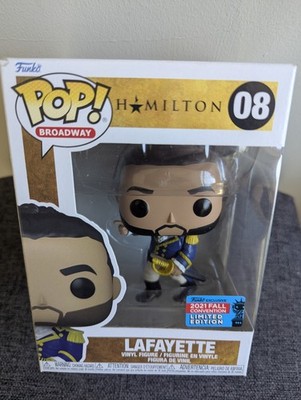 Funko Pop! Broadway Lafayette Hamilton New York Comic Con NYCC 2021 #08 Gewölbt