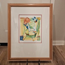 Signed and Framed Abstract Print Wall Art