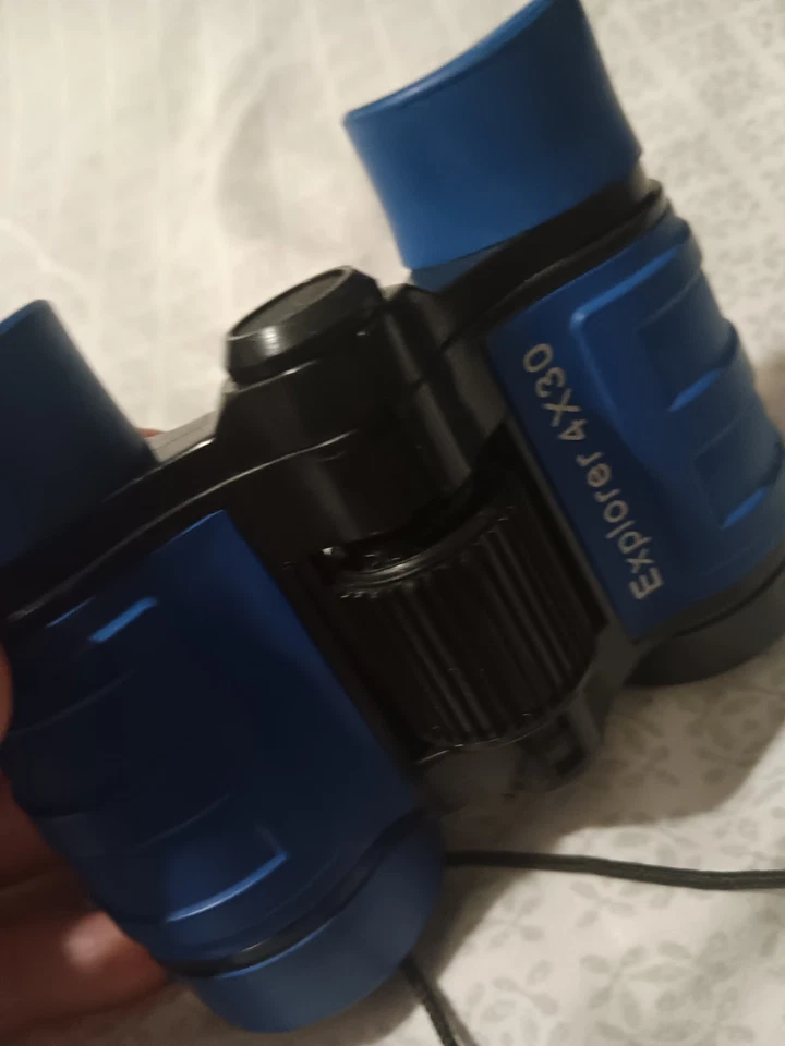 Toy Binoculars 4X30 Compact Foldable Binoculars Dark Blue with Neck Strap - Image 3 of 4