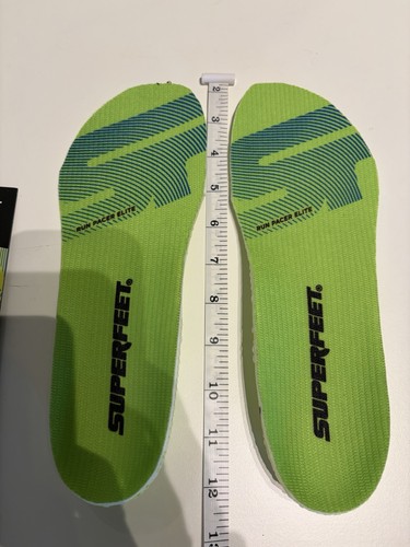 Superfeet Run Pacer Elite Insoles Size D  Carbon Plate Insoles Read Description