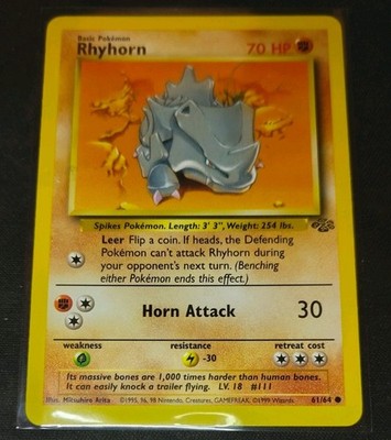Pokémon TCG - ENG - Rhyhorn - 61/64 - Englisch