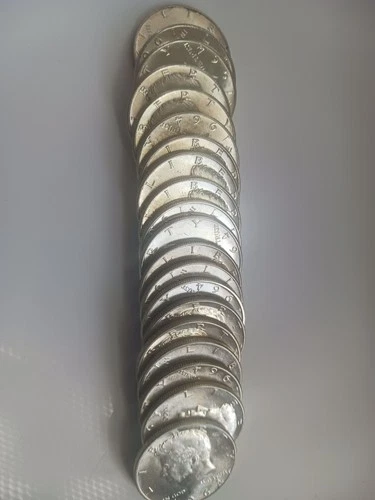 (20) pc Roll 1964 SILVER Kennedy Half Dollars Choice BU all Coins are .900 Fine