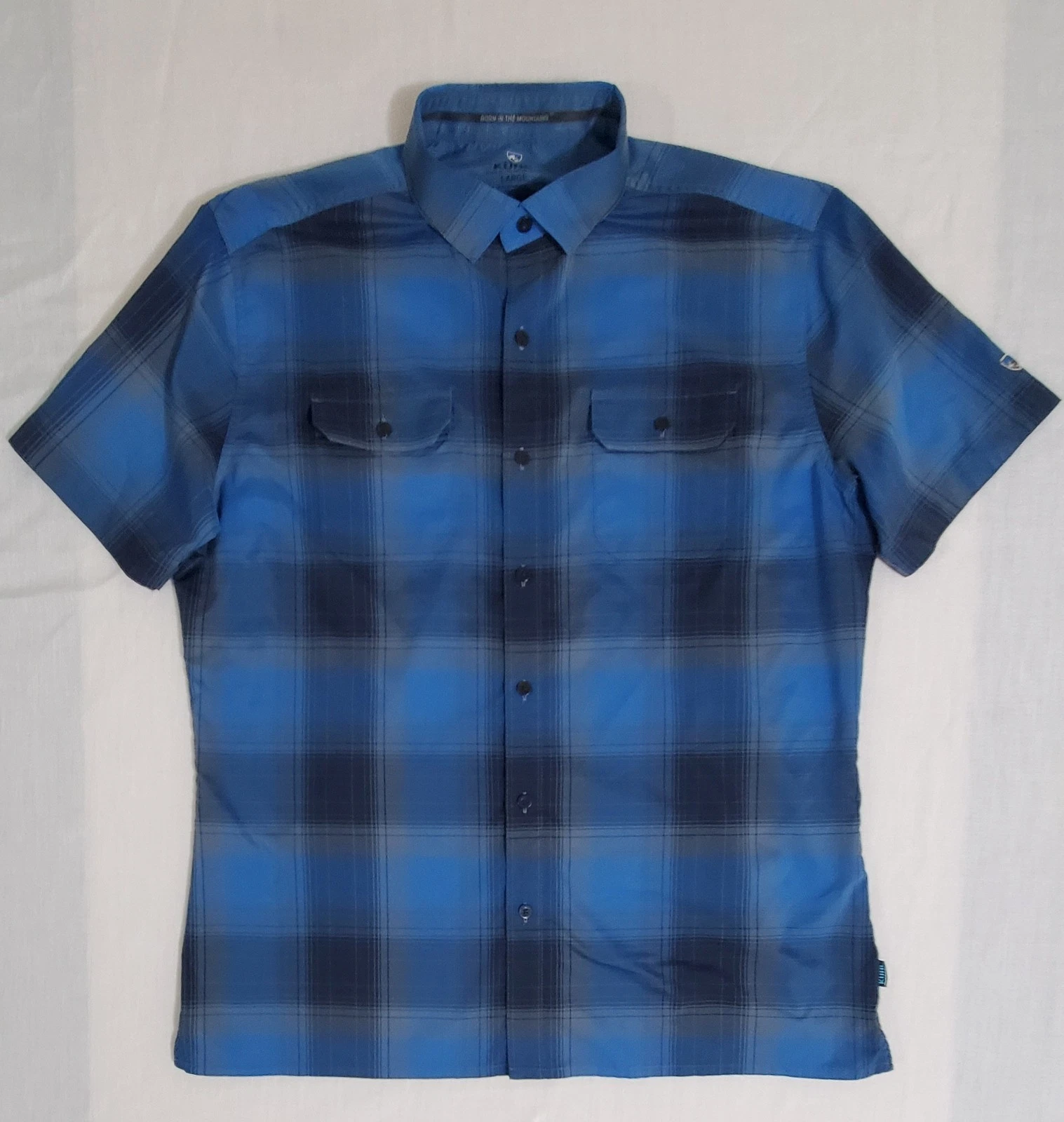 Kuhl Response Shirt Mens Large Button Down Blue Ridge Lightweight Hiking