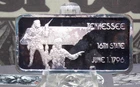 *HAMILTON MINT* 1oz .999 Silver Bullion *TENNESSEE* 16th State Art Bar ECC&C Inc