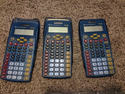 3 Texas Instruments TI-15 Scientific Calculator