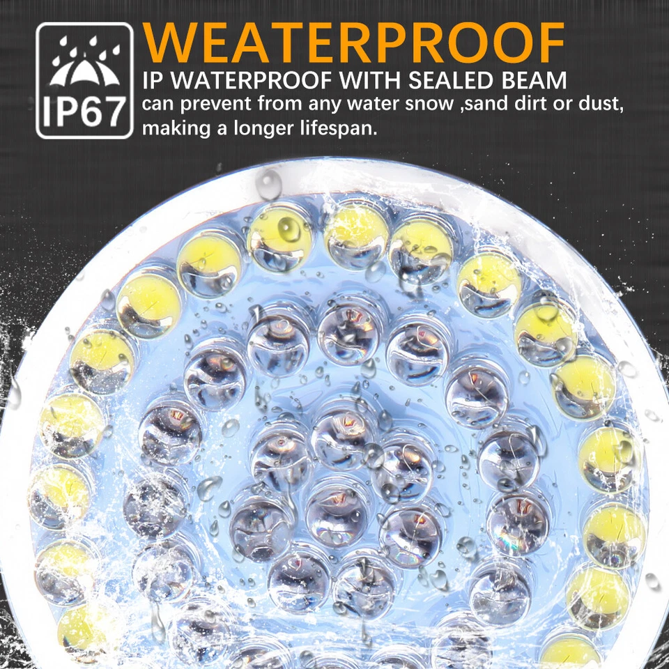 Insertos de luces de giro delanteras y traseras LED 1157 2" aptos para Harley Road Glide Foto 4 de 4