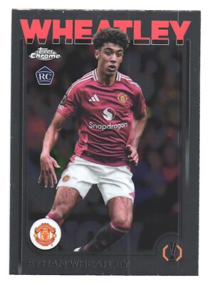 2024-25 Topps UCC Chrome Manchester United Ethan Wheatley RC