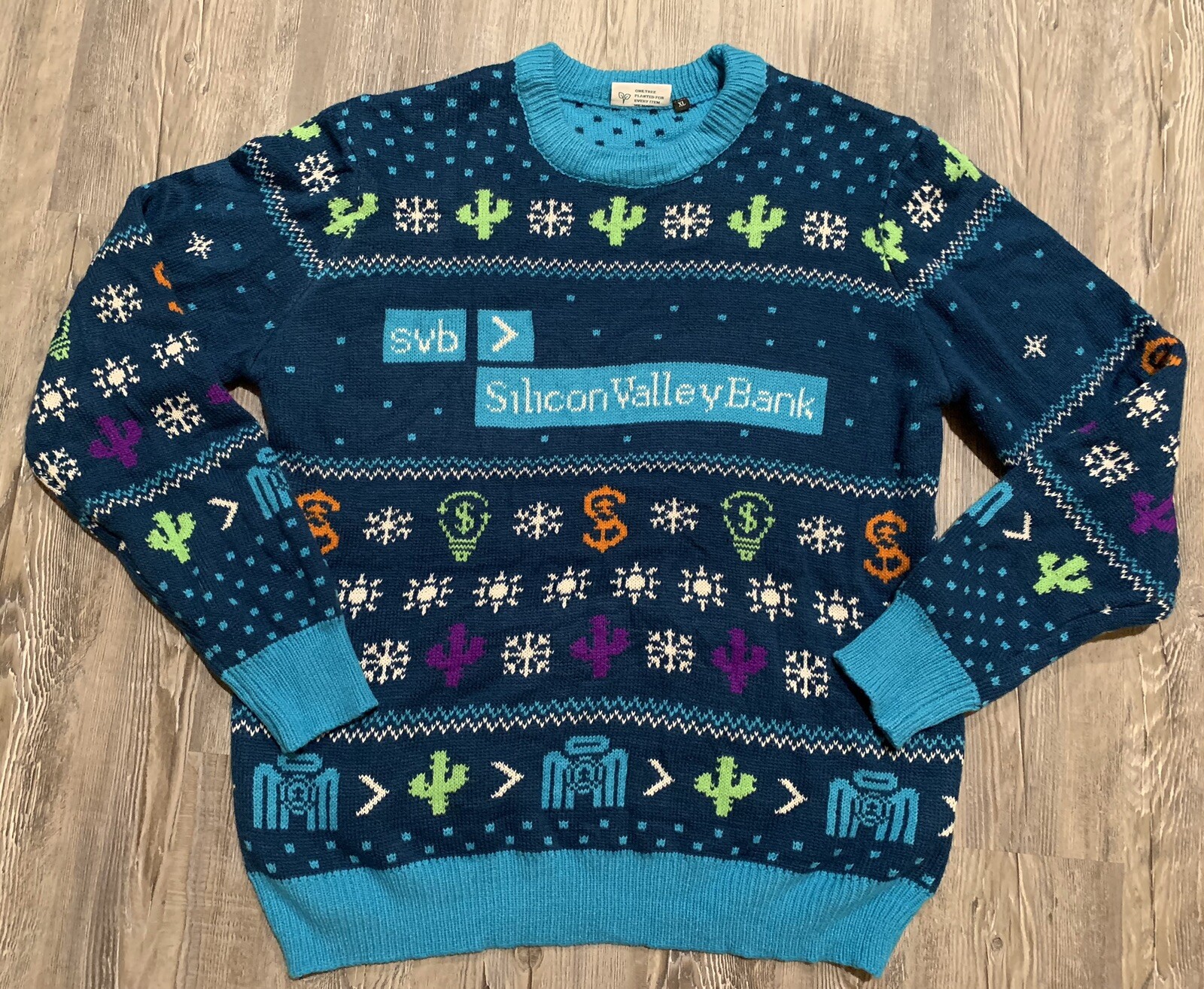 Mens XL Silicon Valley Bank Ugly 