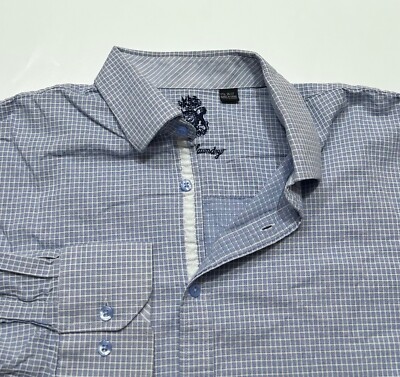 English Laundry Slim-Fit Plaid Fashion Dress Shirt Blue White 17.5 36/37 | eBay English Laundry Slim-Fit Plaid Fashion Dress Shirt Blue White 17.5 36/37 | eBay