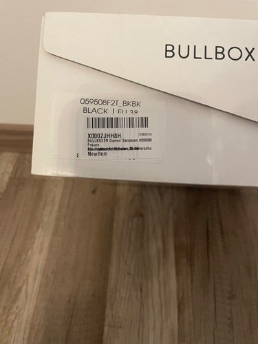 Schuhe, Sandalette von Bull Boxer, Größe 38, schwarz Wildlederoptik - Bild 5 von 6