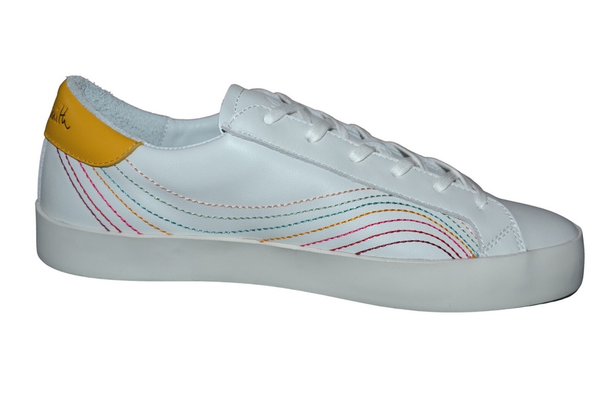 【関税込み】PS by Paul Smith ホワイト Park スニーカー Paul Smith PS Womens Pidgen White Leather Trainers UK7 US9