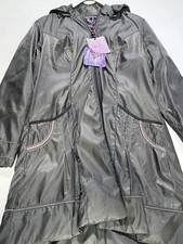 Womens La El Couture Charcoal Long Overcoat Winter Coat Xl New