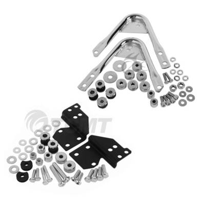 Quick Detachable Sissy Bar Mount Rack Docking Fit For Harley Touring 97-08