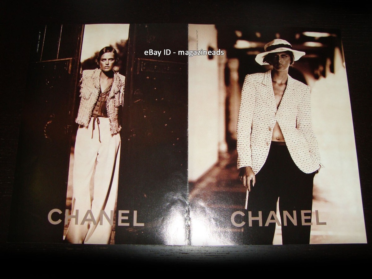 vintage CHANEL 5-Page PRINT AD Spring 1998 STELLA TENNANT Karl
