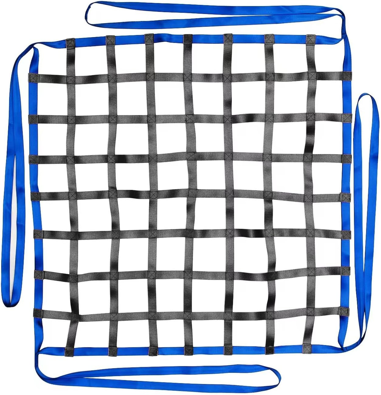 Safety Cargo Lifting Net Straps, Flat Nylon Sling Hoisting Net, Loading Heavy Ob