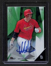 2015 Topps Finest Green Refractor Autograph #FA-MA Matt Adams No 38 of 99