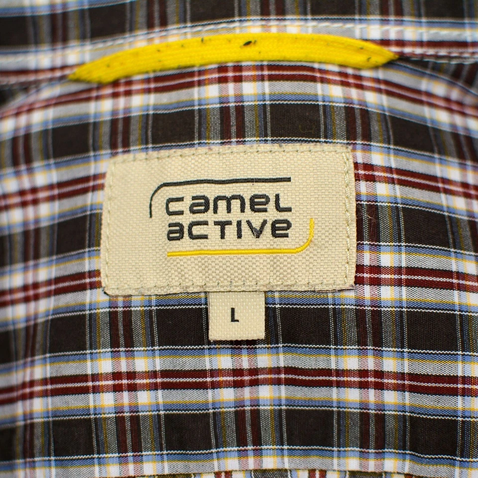 Camel Active Men's Button Down Dress Shirt top Long Sleeve L Large Authentic - Image 4 of 4