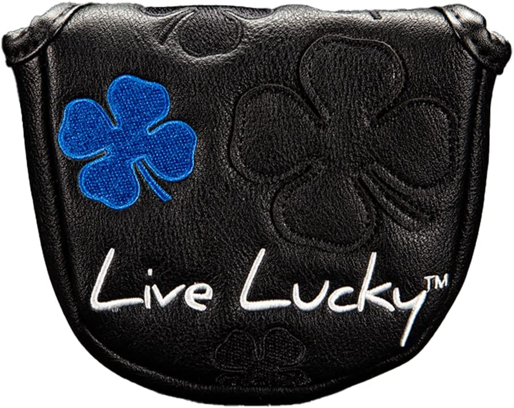 Golf Club Head Cover Clover Live Lucky Mallet Putter Cover Premium