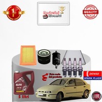 Inspektionskit Filter ÖL Kerzen Fiat Brava 1.4 12V 59KW 80CV Von 2000->