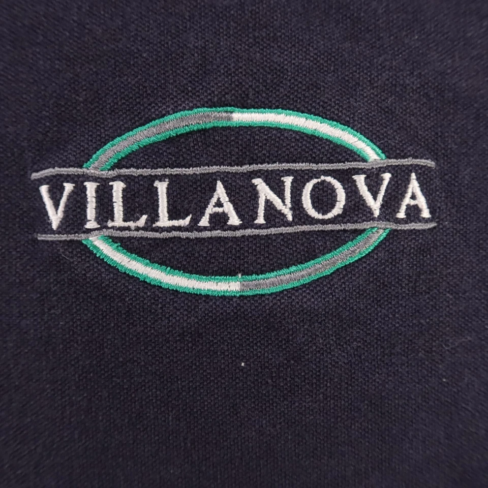 Camisa Polo DE COLECCIÓN Villanova Wildcats Para Hombre Grande Azul Algodón Manga Larga Años 90 Foto 3 de 4