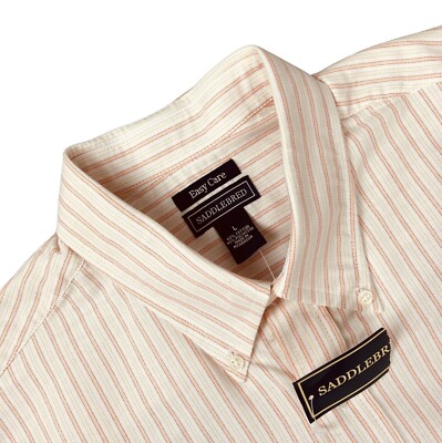 saddlebred dress shirts SADDlEBRED mens shirt 16 34/35 Pinpoint Comfort Fit Full Dress Shirt Tail