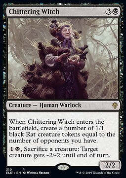 Magic/MTG Chittering Witch XELD-319 Rare Englisch NM