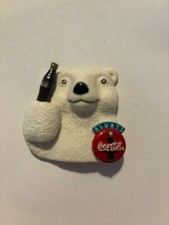 Vintage 1995 Coca Cola Coke Polar Bear Promo Advertising Magnet