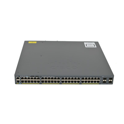 Cisco WS-C2960XR-48LPS-I 48 Port 10/100/1000GbE 4x 1Gbps SFP Uplinks Switch