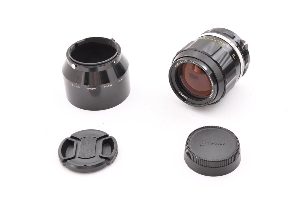 Nikon Nikkor-P Auto 105mm f2.5 Non Ai MF Portrait Lens Exc+4
