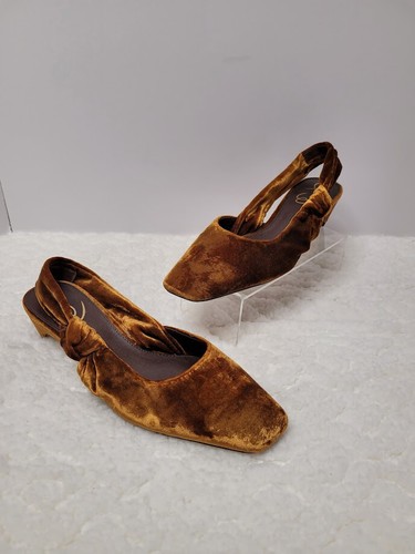SAM EDELMAN Meredith Slingback Pump In Cocoa Bronze Sz 7.5