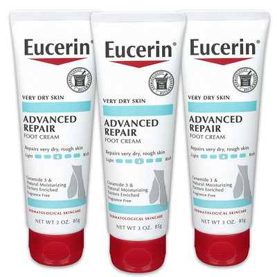 Eucerin Advanced Repair Foot Cream, Unscented Foot Cream for Dry Feet and Heels,