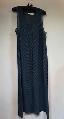 Victoria Falls by Rena Gill Womens Small Striped Sleeveless Maxi Dress  Sheer | eBay