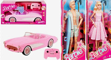 Barbie The Movie Hot Wheels Pink Corvette Remote Control Car  Barbie  Ken Doll