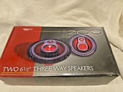 Roadmaster RS630 6 1/2  Three Way Speakers Set of 2 New Open Box