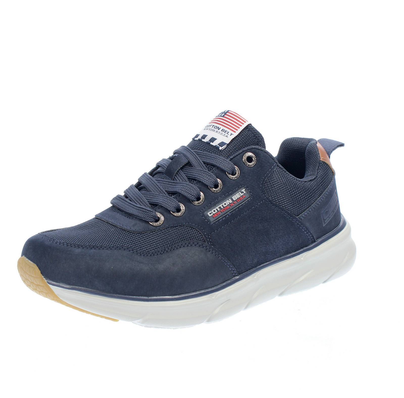 Кроссовки Basse Blu - Taglia 43 [26,6 см] Scarpe Uomo с хлопковым поясом Gus - Кроссовки