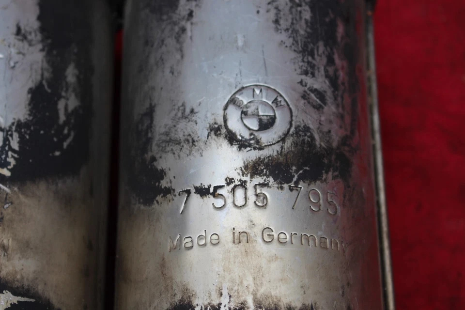 02-08 BMW 745 750 E65 E66 ESCAPE RESONADOR SECCIÓN DELANTERA SILENCIADOR OEM Foto 4 de 4