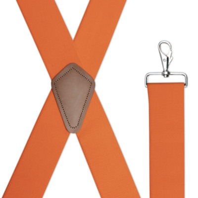 Men's Suspenders - X Style, 2 Inch Wide, Industrial Attachments USA Made