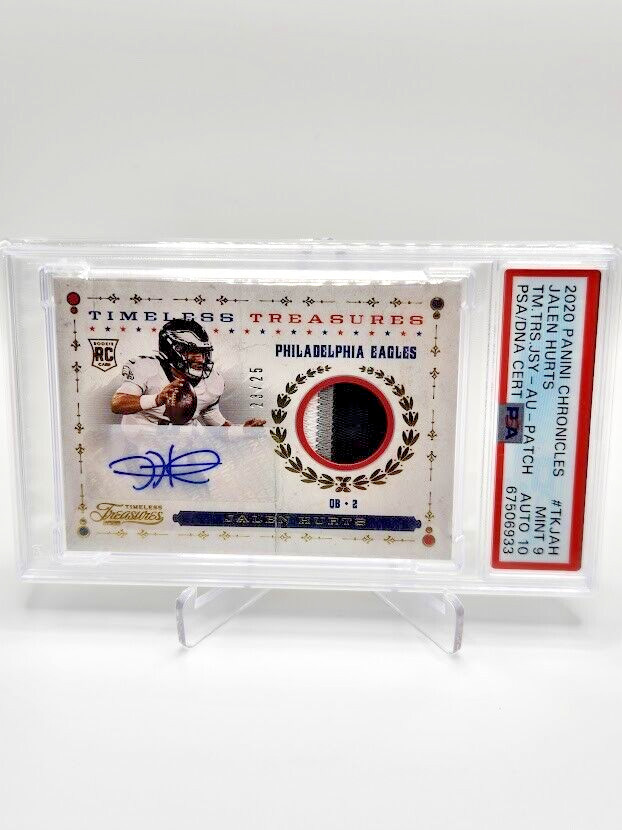 Jalen Hurts Panini Chronicles Timeless Treasures Jersey #TKJAH Autograph-Patch