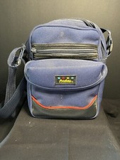Vintage Blue Profoto Camera Bag With Adjustable Shoulder Strap