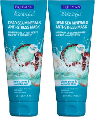 Freeman Anti-Stress Clay Facial Mask with Dead Sea Minerals, Balancing and Clear
