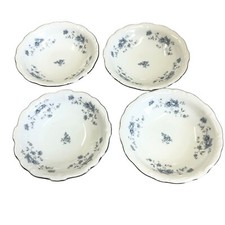 Set Of 4 Johann Haviland Blue Garland Bavaria Germany Berry Bowls 5 1/4"