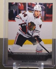 2023-24 UD Series 1 - WYATT KAISER - Debut Dates - Blackhawks Rookie RC #DD-19